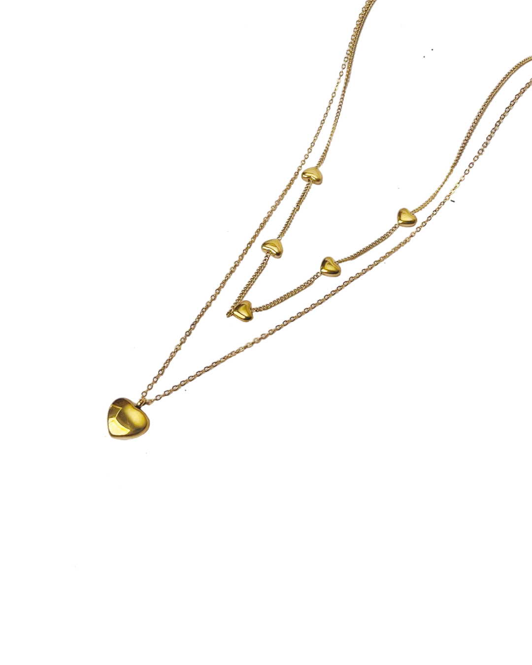 Golden Hearts Necklace