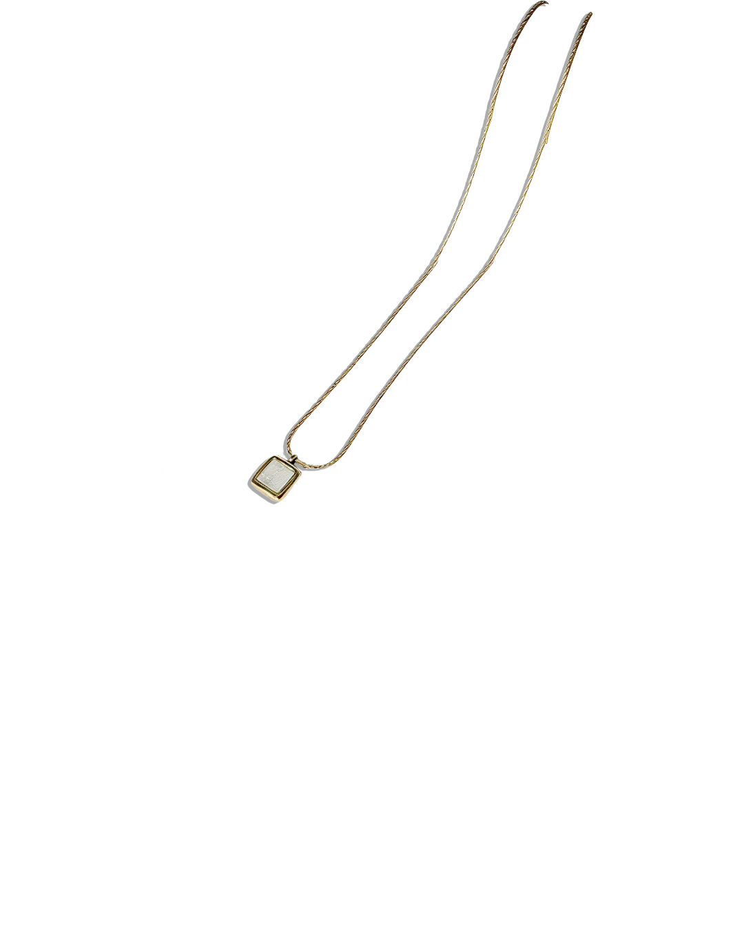 White Bar Necklace